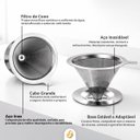 Ver imagem 2 de Filtro Coador de Café Aço Inoxidável Reutilizável sem Papel Econômico