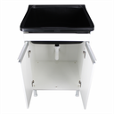 Ver imagem 3 de Tanque de Lavanderia Gabinete 100% Mdf com Sifão e Válvula Cor:pretobranco