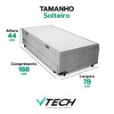 Ver imagem 4 de Bicama Solteiro Box com Baú com Cama Auxiliar Madeira Cinza Vtech