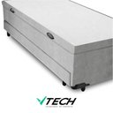 Ver imagem 2 de Bicama Solteiro Box com Baú com Cama Auxiliar Madeira Cinza Vtech