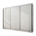 Ver imagem 2 de Guarda Roupa Casal 3 Portas 8 Gavetas - Diamond-branco - Móveis Novo Horizonte