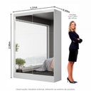 Ver imagem 3 de Guarda-roupa Belem Premium 2 Portas de Correr 2 Gavetas com Espelho