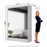Guarda-roupa Belem Premium 2 Portas de Correr 2 Gavetas com Espelho - 3