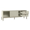 Ver imagem 3 de Rack para Tv até 60 Polegadas Industrial Anubis Off White - Pnr Móveis
