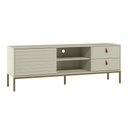 Ver imagem 2 de Rack para Tv até 60 Polegadas Industrial Anubis Off White - Pnr Móveis