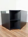 Ver imagem 2 de Balcão em L Compacto Preto - Elegância e Praticidade