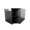 Ver imagem 1 de Balcão em L Compacto Preto - Elegância e Praticidade