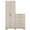 Ver imagem 1 de Comoda Roupeiro 120 Cm 2 Portas Cris 20034 Fendi Vlr