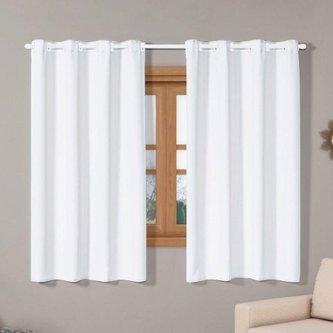 Cortina Isa Varão Tecido Oxford 2,80M X 1,60M P/ Branca