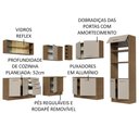Ver imagem 5 de Armário de Cozinha Completa de Canto 459cm Rustic/crema Agata Madesa 01