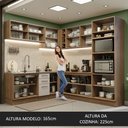 Ver imagem 6 de Armário de Cozinha Completa de Canto 459cm Rustic/crema Agata Madesa 01