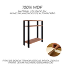 Ver imagem 4 de Aparador Mesinha de Apoio Buffet Cantinho do Café para Sala, Escritório, Quarto em MDF Amadeirado