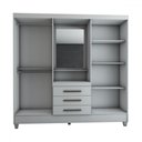 Ver imagem 5 de Guarda-roupa Solteiro Capelinha 4 Portas 3 Gavetas com Espelho - Panorama Móveis