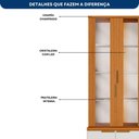 Ver imagem 3 de Conjunto Paneleiro, Aéreo e Balcão 80cm c/Tampo Bari - Freijo UV/Off Acetinado