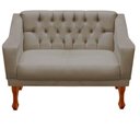 Ver imagem 2 de Kit Namoradeira + 2 Poltrona Decorativa Grécia - Dritex:suede Cappuccino