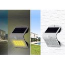 Ver mais imagens de Arandela Solar Luminária Integrada Externa Intelbras Asi 220 Refletor Luz Led Amarela Autonomia Sem 