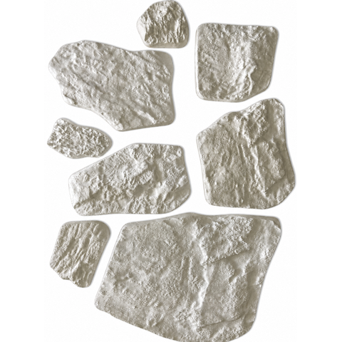 Formas para Revestimento Pedra Moledo Serrada em ABS para Parede e Fachada - Kit 8 Formas
