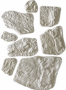 Ver imagem 1 de Formas para Revestimento Pedra Moledo Serrada em ABS para Parede e Fachada - Kit 8 Formas