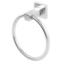 Ver imagem 1 de Porta Toalha Argola Luxo - 4009 Quadratt Cromado- Imperatriz