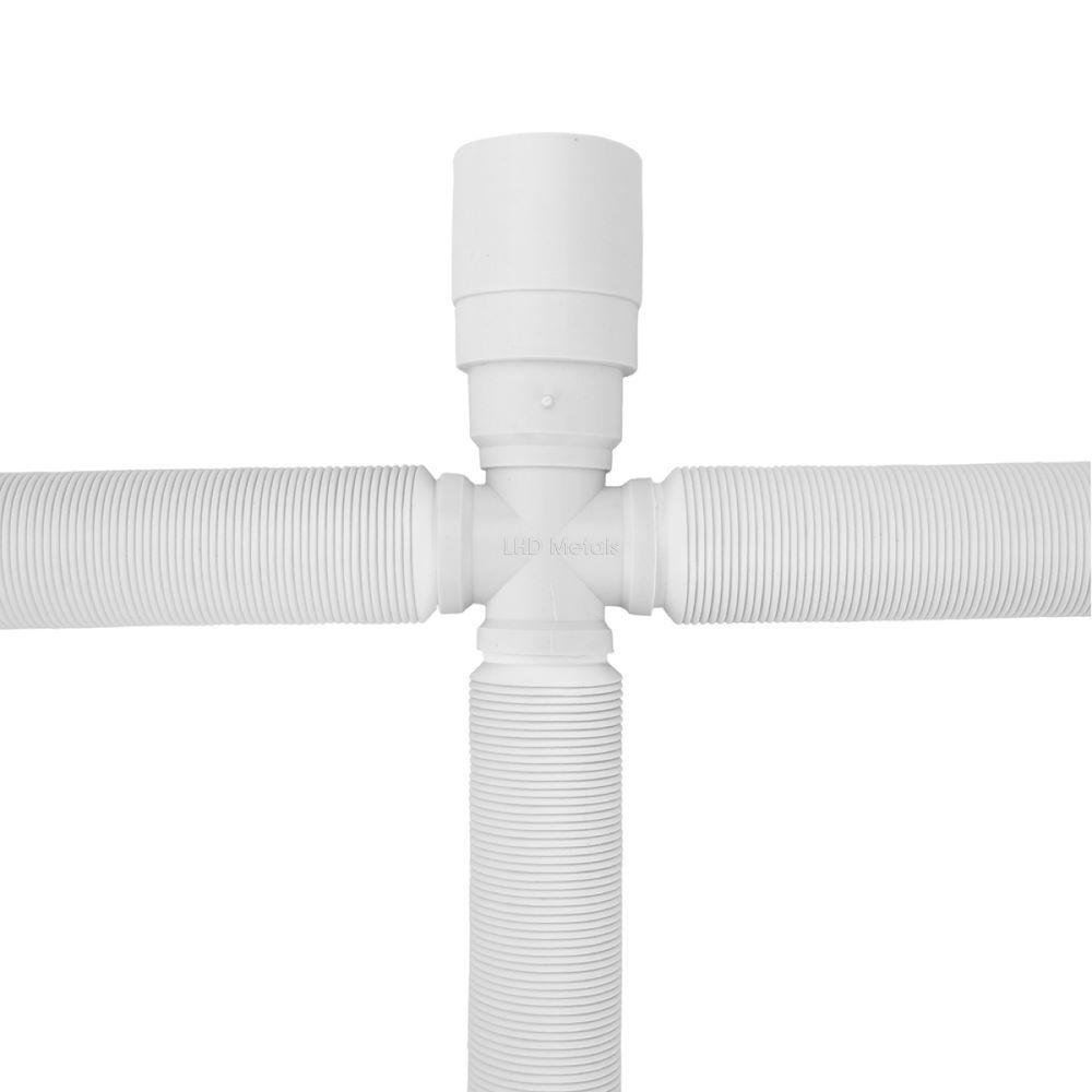 Sifão Triplo Sanfonado/extensivo Universal Abs Branco - 4