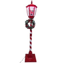 Poste Natal Papai Noel Natalino Som Led Musica Decoraçao Cenario Loja Shopping Comercio Evento Festa - 1 Poste Natal Papai Noel Natalino Som Led Musica Decoraçao Cenario Loja Shopping Comercio Evento Festa - 1