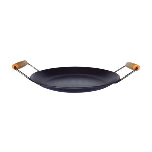 Chapa Disco Arado Aço Carbono Bifeteira Alça Madeira 33cm Metal Mig 2568mtm