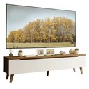 Ver imagem 2 de Rack para Tv até 80 Polegadas 180 Cm 2 Portas 1 Gaveta Rustic/branco Nilo Madesa