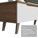 Ver imagem 6 de Rack para Tv até 80 Polegadas 180 Cm 2 Portas 1 Gaveta Rustic/branco Nilo Madesa