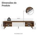 Ver imagem 3 de Rack para Tv até 80 Polegadas 180 Cm 2 Portas 1 Gaveta Rustic/branco Nilo Madesa
