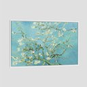 Ver imagem 1 de Quadro Van Gogh Amendoeira Em Flor Tela Moldura Branca 95X63Cm
