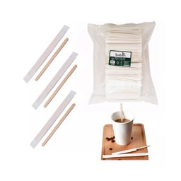 Mexedor de Café de Madeira Ecológico 110mm - 500un - Talge Sustain - 1