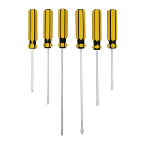 Jogo de Chaves de Fenda e Philips C/6pcs
