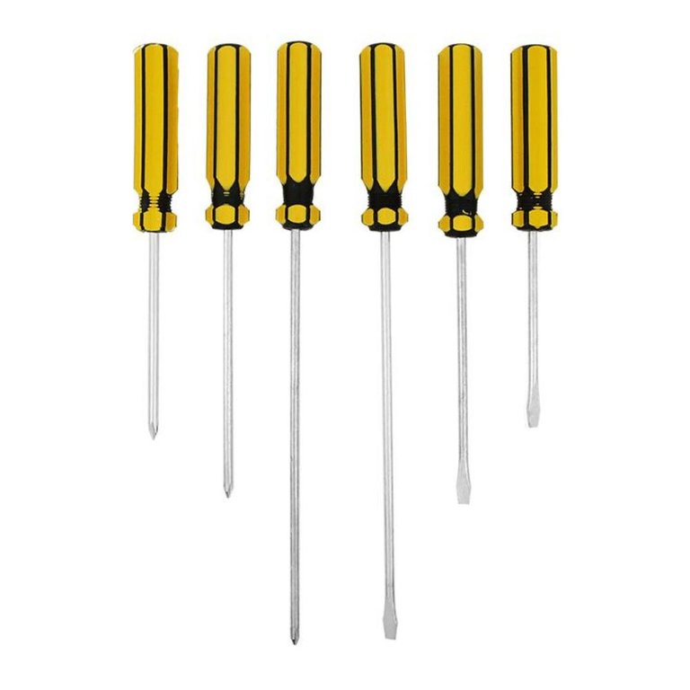 Jogo de Chaves de Fenda e Philips C/6pcs