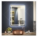 Ver mais imagens de Espelho Jateado Iluminado com Led Frio e Touch 70x50cm Vertical