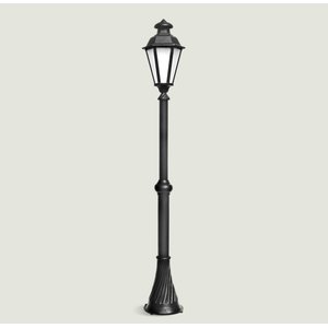 Poste para Jardim Aluminium Preto 2,32m 19000/1 Incolustre