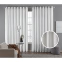 Ver imagem 2 de Cortina Tecido Linho 4,00M De Largura X 2,60M De Altura Branco Para Sala Ou Quarto