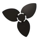 Ver imagem 4 de Ventilador de Teto Com Controle Remoto Natuvent Dahlia No Light 3 Pás Madeira Preto 127v