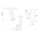 Ver imagem 5 de Cadeira Presidente Office W-58 Escritorio Home Office Ead Ergonomica