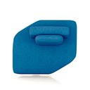 Ver imagem 6 de Sofá Ilha Dakota Chaise 168cm Modulado Encosto Almofada Solta Veludo Azul G33 - Gran Belo