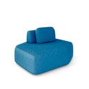 Ver imagem 2 de Sofá Ilha Dakota Chaise 168cm Modulado Encosto Almofada Solta Veludo Azul G33 - Gran Belo