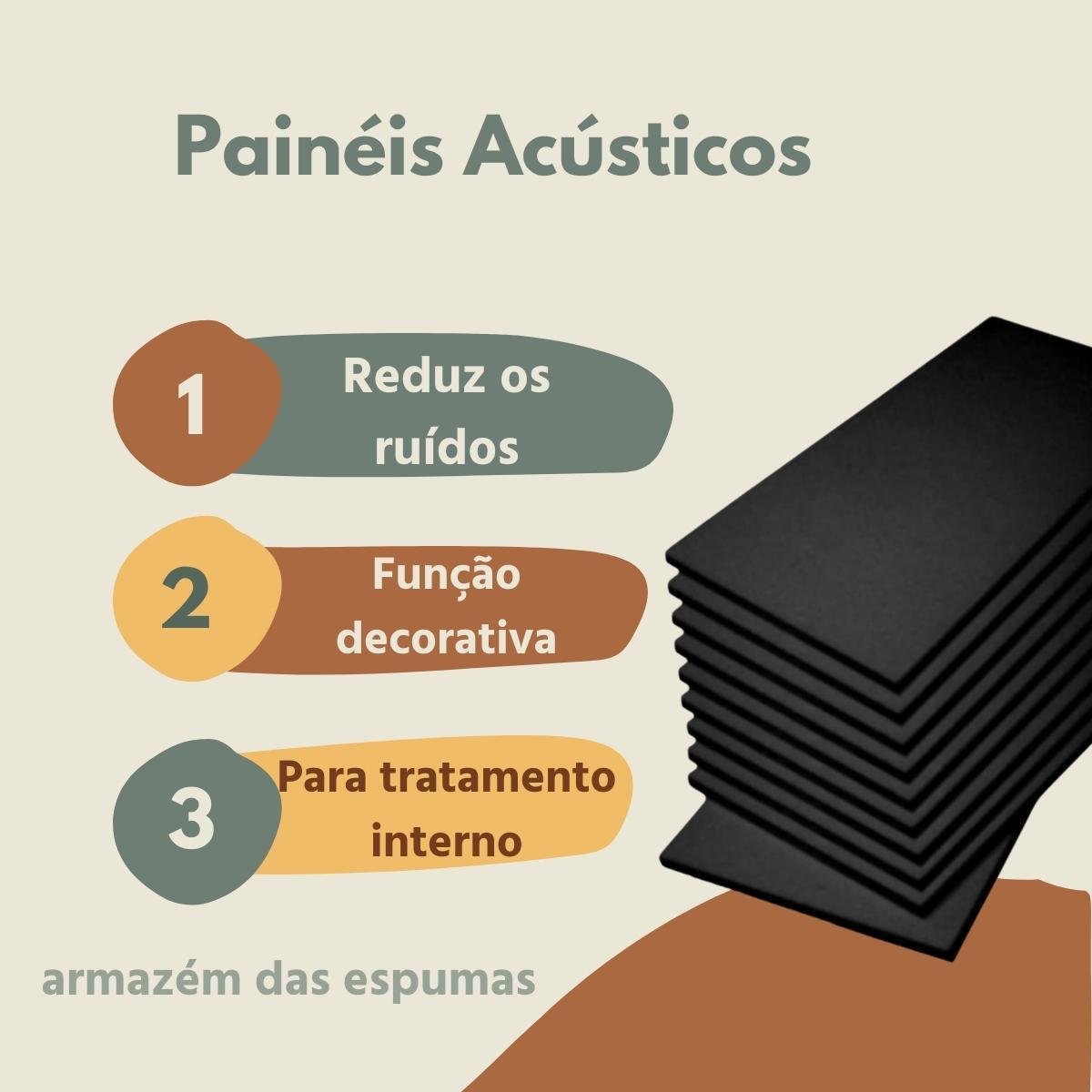 10 Unidades Melhor Espumas Isolamento Acústico para Estúdio - 3