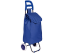Ver imagem 1 de Carrinho de Compras Feira Reforçado Grande Dobrável Multi Azul