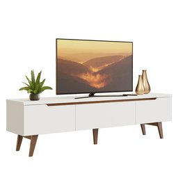 Rack para Tv até 75 Polegadas Madesa Brest 2 Portas 1 Gaveta Branco - 2