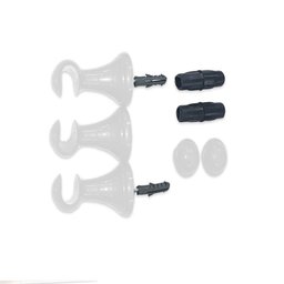 Varão de Cortina Fino 19mm Para Cortina Janela de 2,00m Branco - 2