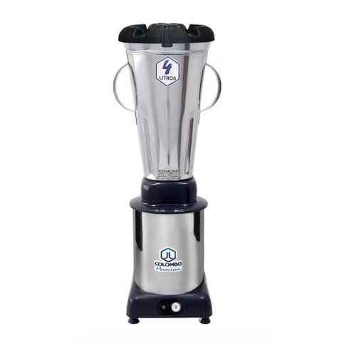 Liquidificador Alta Rotação 4 Litros Inox Copo Monobloco 220v - Jl Colombo