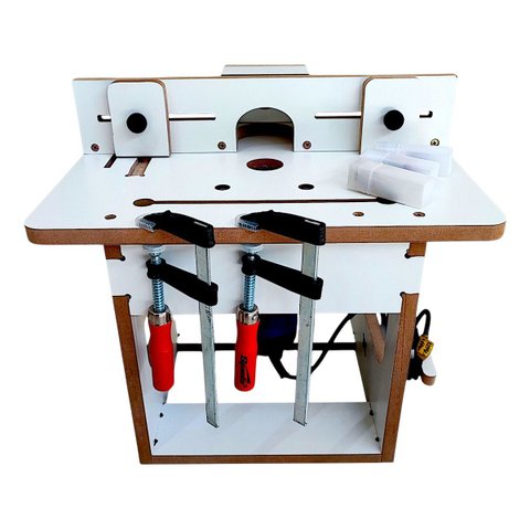 Bancada para Tupia Laminadora com Grampos e Fresas Inclusos