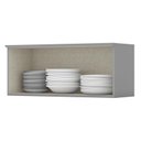 Ver imagem 2 de Armário Aéreo Basculante Americana 80cm Cinza - Móveis Henn