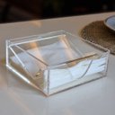 Ver imagem 3 de Porta Guardanapos com Tampa Basculante Em Acrílico Cristal