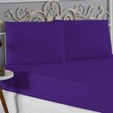 Ver imagem 3 de Jogo de Cama Casal Viúva Nobre 3 Peças Malha 100% Algodão - Roxo