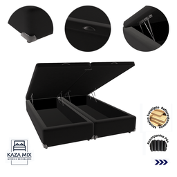 Cama Box Baú Queen 158x198 Preto - 3